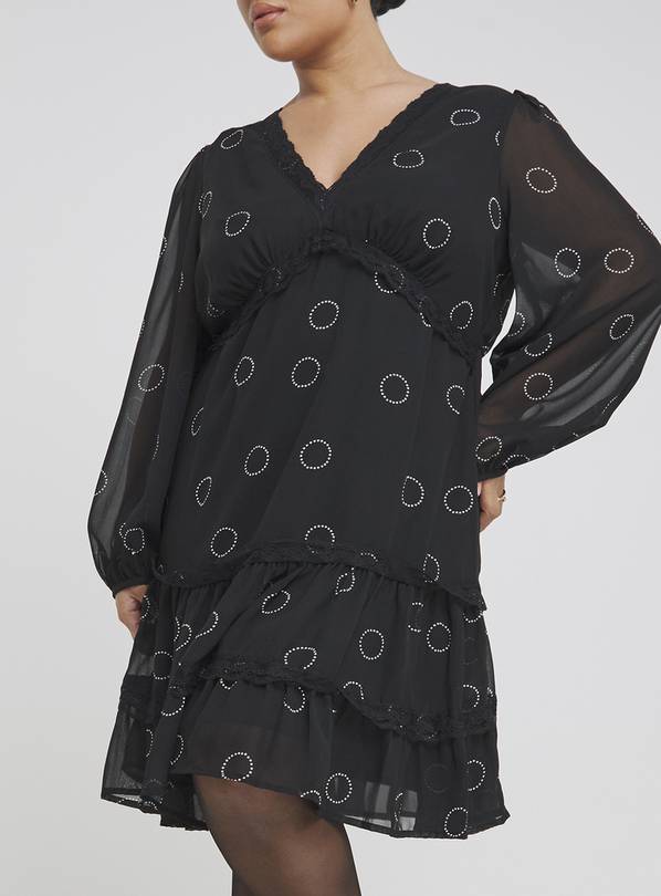 SIMPLY BE Tiered Georgette Dress 12